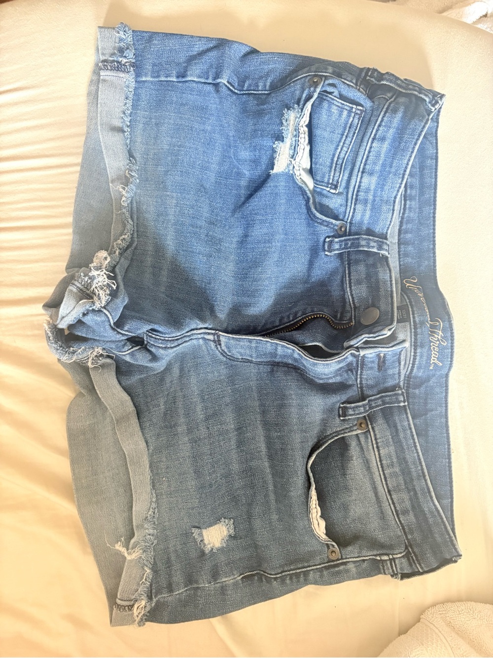 Universal Thread Distressed Blue Denim Jean Shorts